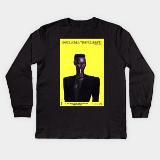 Grace Jones Nightclubbing Kids Long Sleeve T-Shirt